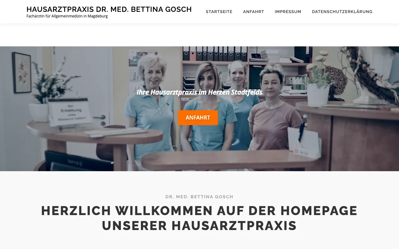 Startseite von Praxis Dr. Gosch Magdeburg
