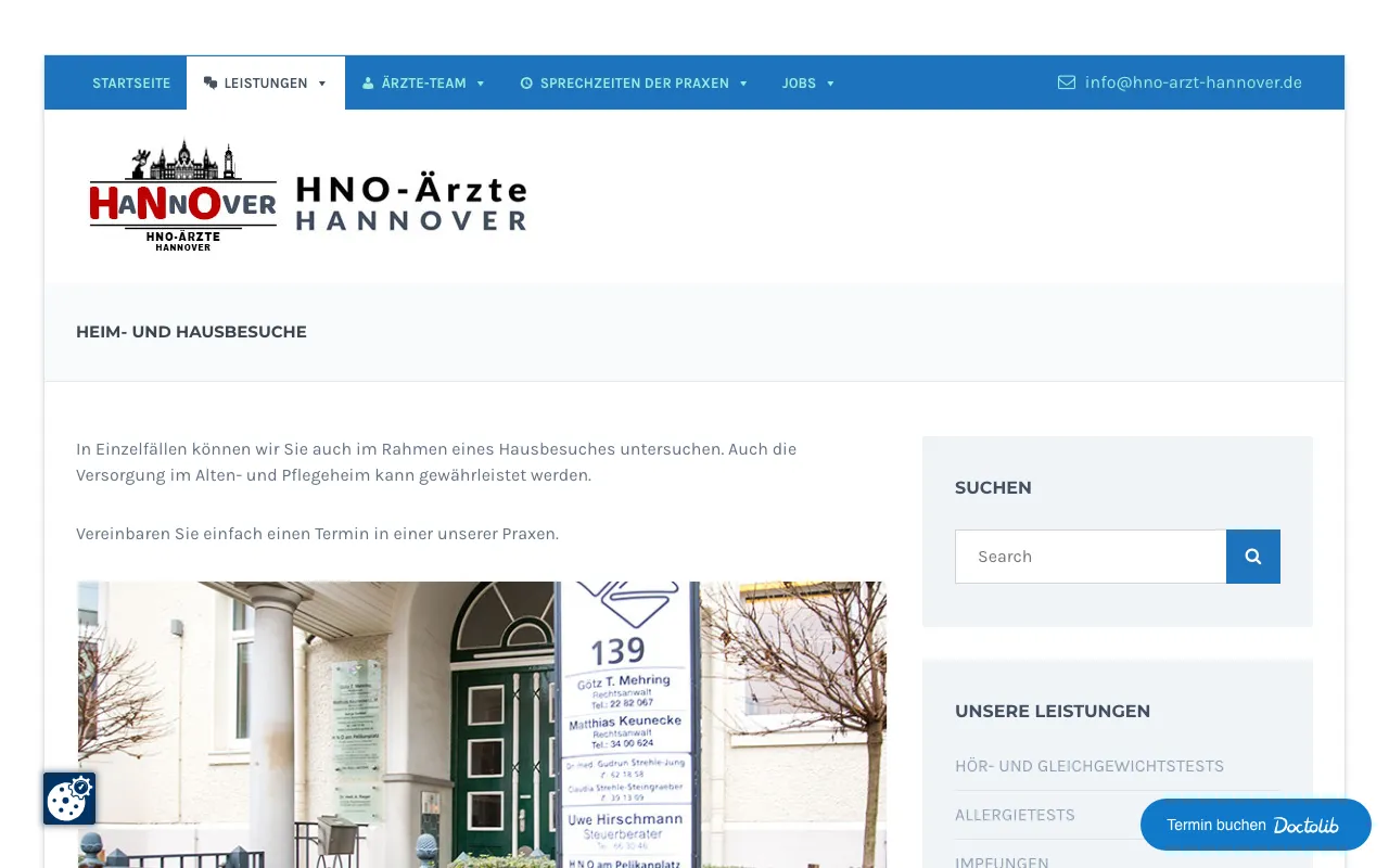 Startseite von Dr. Stolle Hannover (HNO)