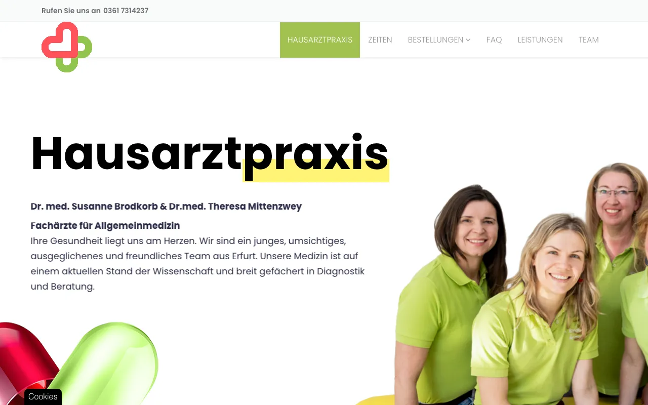 Startseite von Praxis Ammertalweg Erfurt