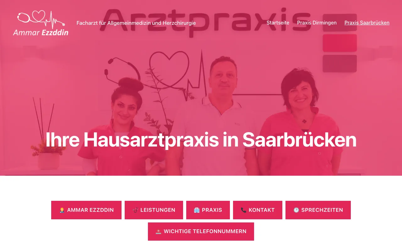 Startseite von Praxis Ezzddin Saarbrücken