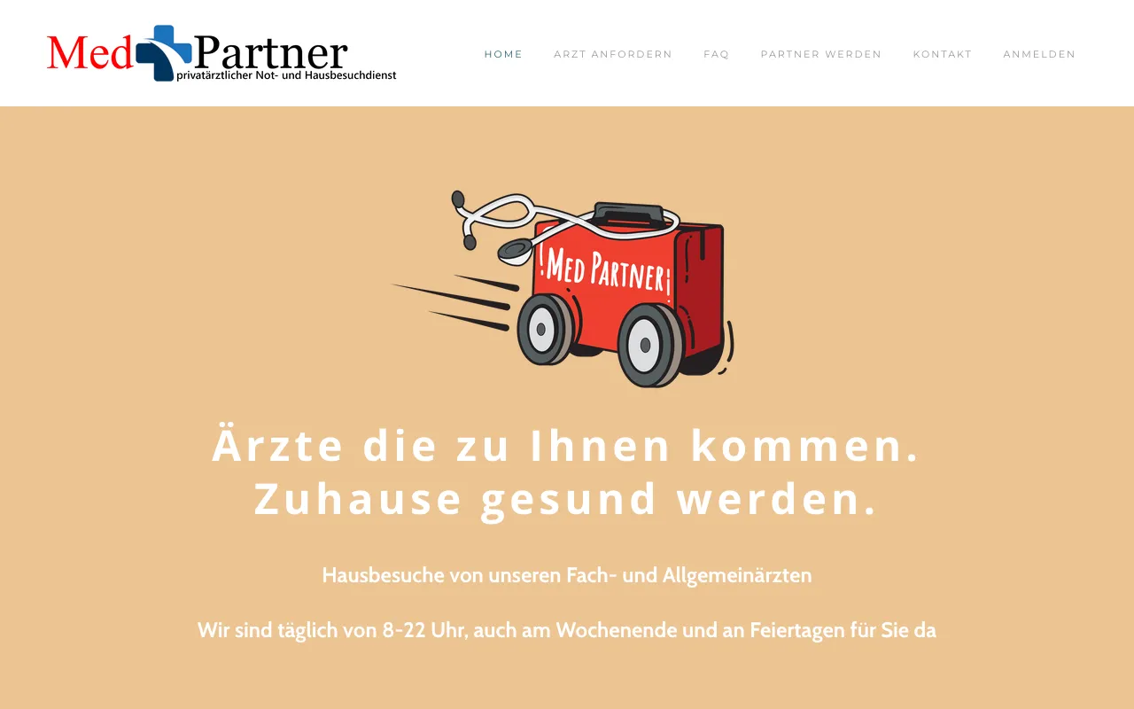 Startseite von MedPartner