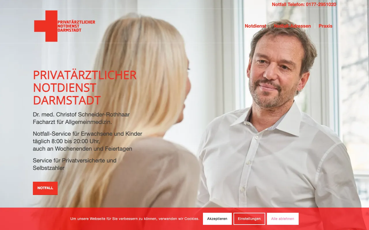 Startseite von Privatnotarzt Darmstadt